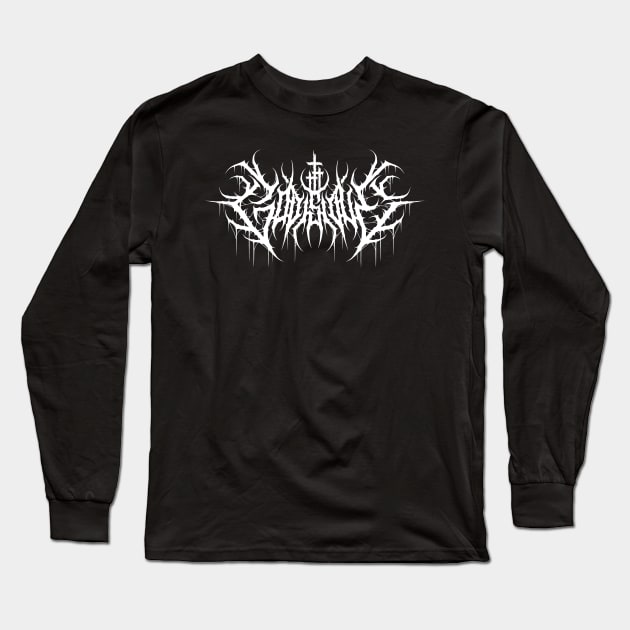 God is Love death metal design Long Sleeve T-Shirt by Tmontijo